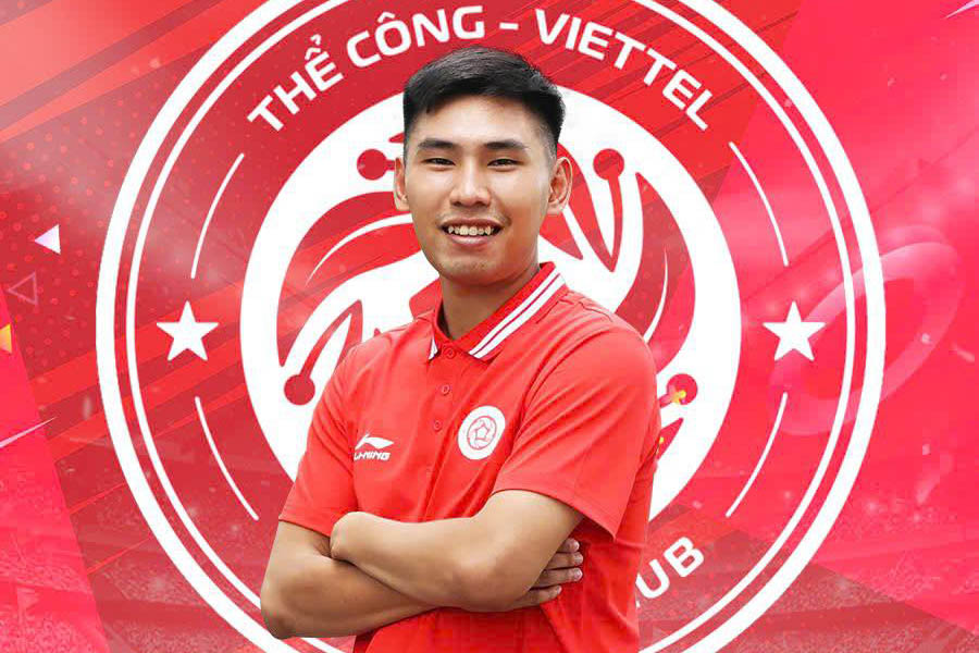Dinh Xuan Tien la nguong mat tre noi bat cua bong da Viet Nam. Anh: CLB TCVT