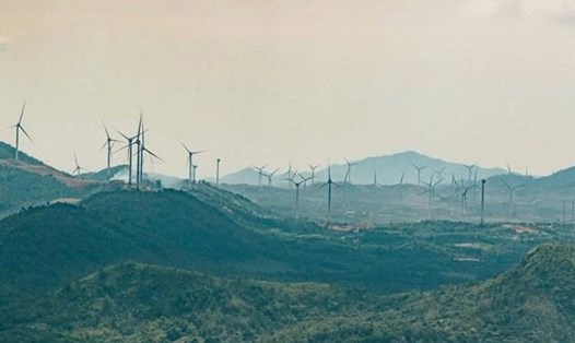 Dự án điện gió ở tỉnh Quảng Trị đã đi vào vận hành thương mại. Ảnh: H.Nguyên.