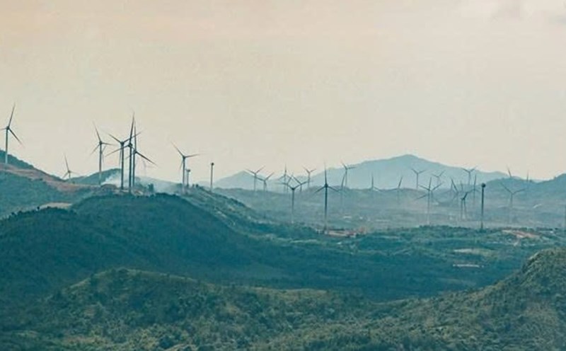The wind power project in Quang Tri province has been put into commercial operation. Photo: H.Nguyen.