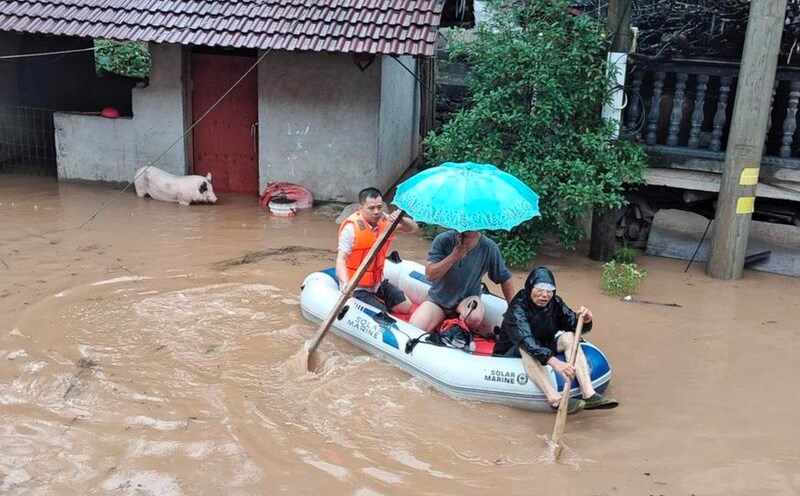 A flood in China. Photo: Xinhua
