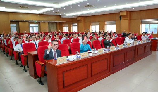 ベトナムジャーナリスト協会中央党委員会第1回大会、任期2025年から2030年に参加する代表。写真:Huong Diep