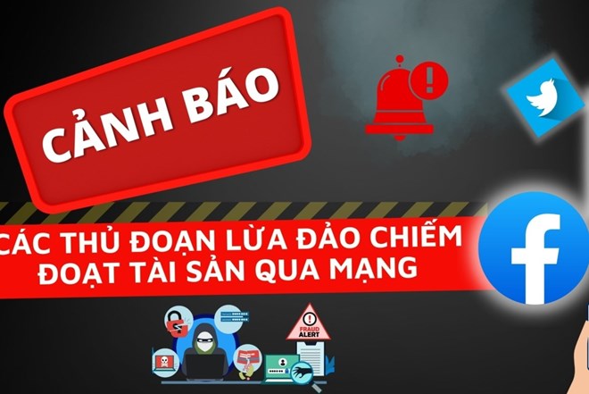 Công an cảnh báo hình thức lừa đảo qua mạng. Ảnh: Công an Hải Phòng
