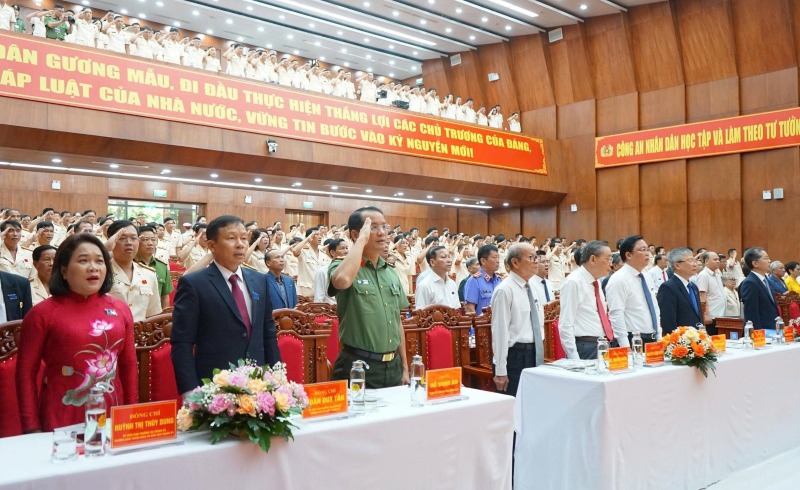 Quang canh phien be mac Dai hoi Cong an TP.Da Nang dien ra ngay 31.7. Anh: CACC