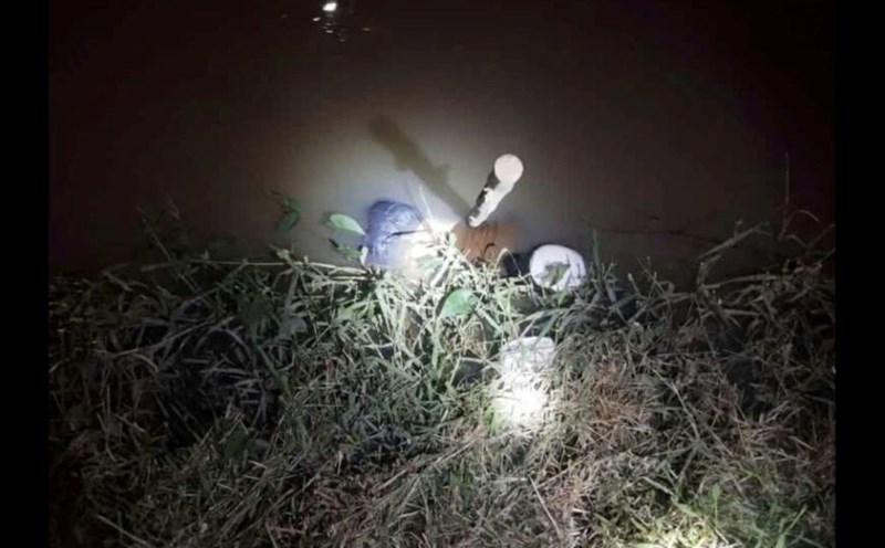 The scene where the girl was found dead in a ditch in Dak Lak. Photo: Pham Ky