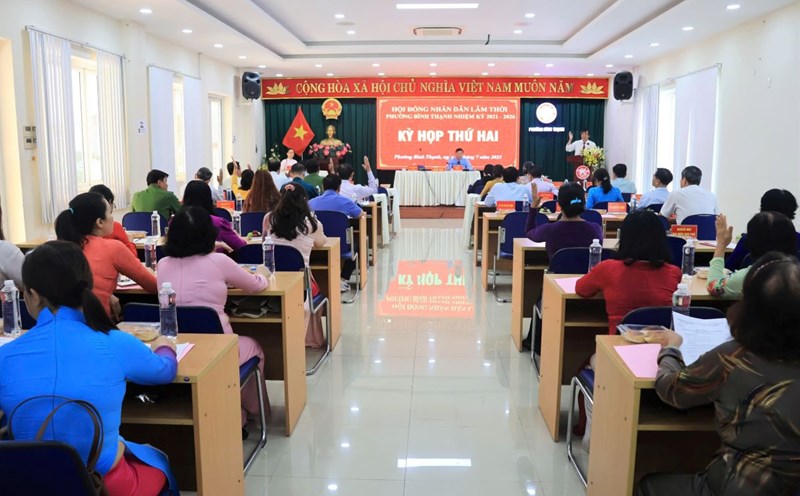 The Vietnam Fatherland Front Committee of Binh Thanh Ward promotes its core role in building a government at the grassroots level. Photo: Provided by the unit