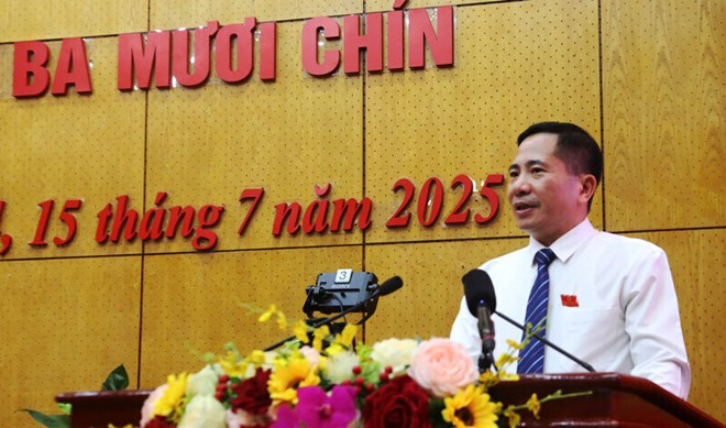Mr. Nguyen Van Truong - New Vice Chairman of Lang Son Provincial People's Council. Photo: Thanh Binh.