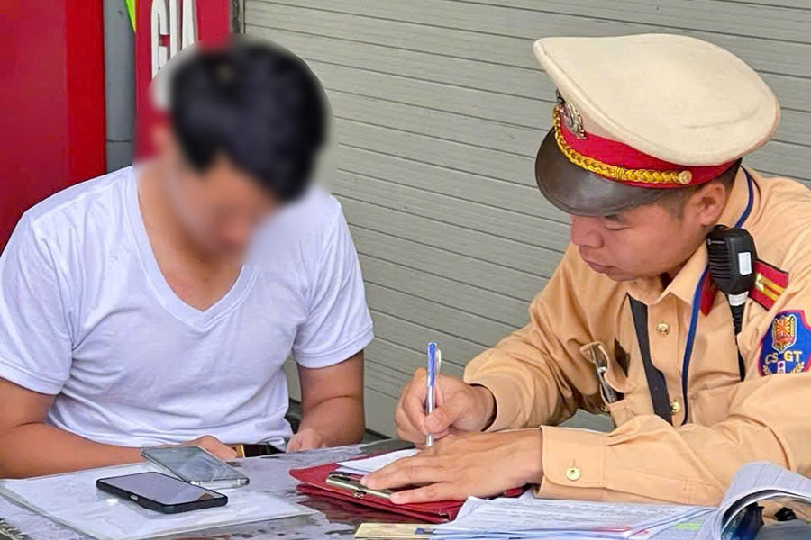 Nhieu nguoi bi xu phat. Anh: Tien Trach