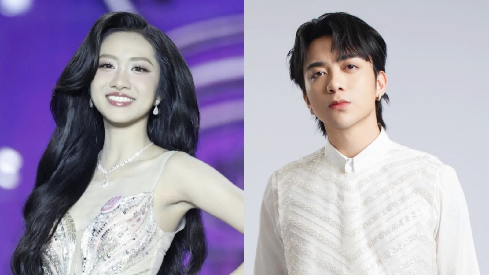 Miss Vietnam 2024 Ha Truc Linh and singer Soobin. Photo: Organizing Committee of Miss Vietnam/NSX Call Me by Fire