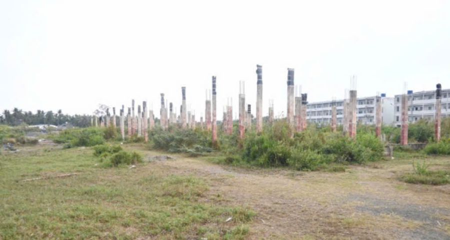 빈롱성 노동조합 사회 주택 프로젝트 시행 부지. 사진: Thanh Nhan