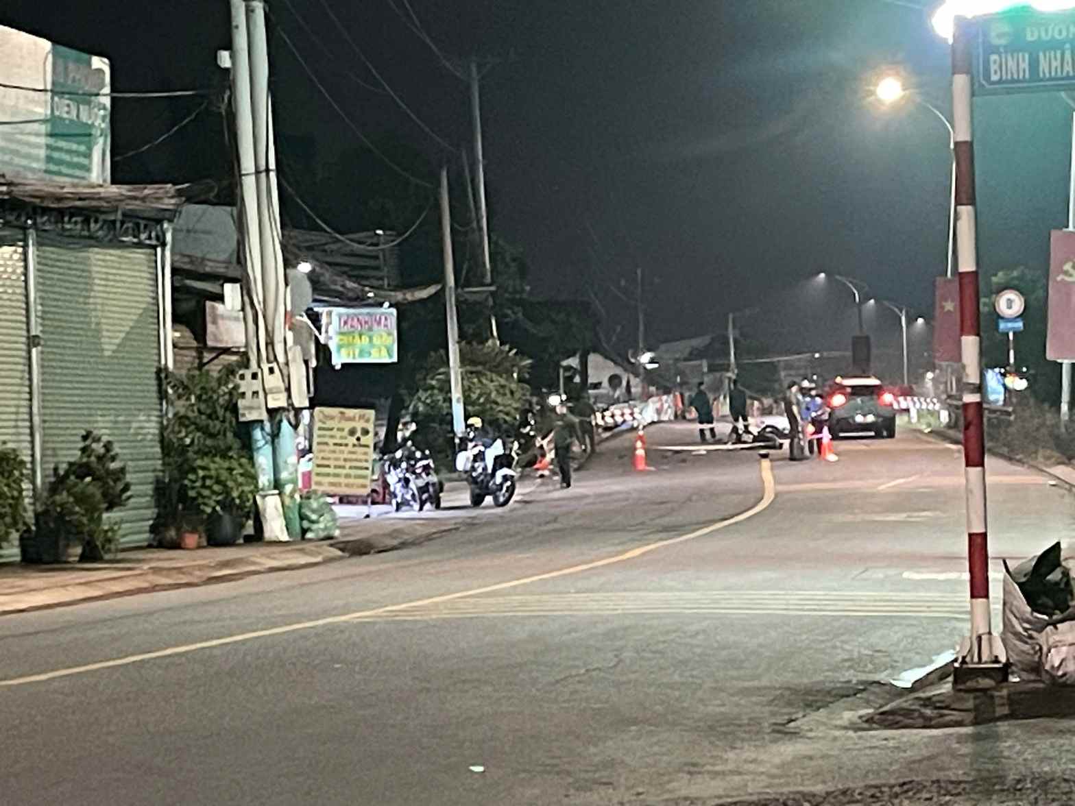 Khu vực hiện trường vụ tai nạn. Ảnh: Đình Trọng