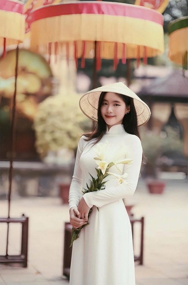 Á hậu, Thiếu úy Trần Ngọc Châu Anh. Ảnh: Nhân vật cung cấp