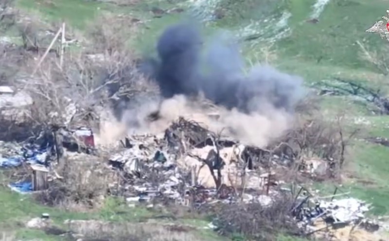 Russia's Giatsint-B artillery destroyed a Ukrainian stronghold. Photo: Russian Ministry of Defense