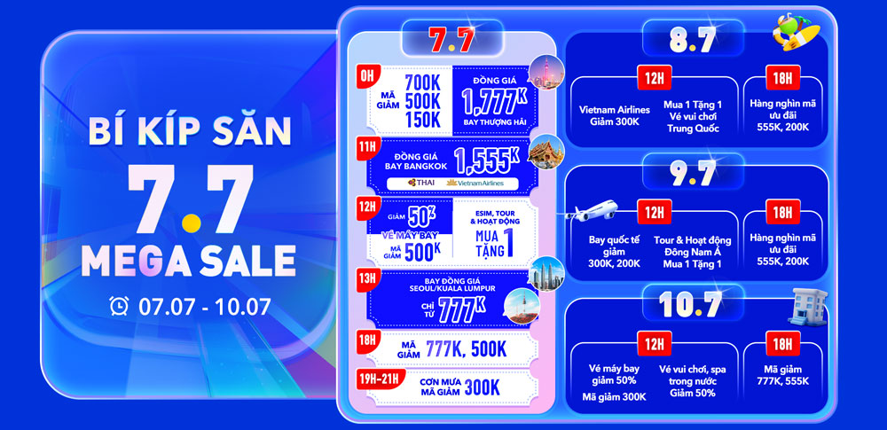 From July 7 to July 10, explore the super promotion 7.7 from Trip.com. Photo: Provided by the enterprise