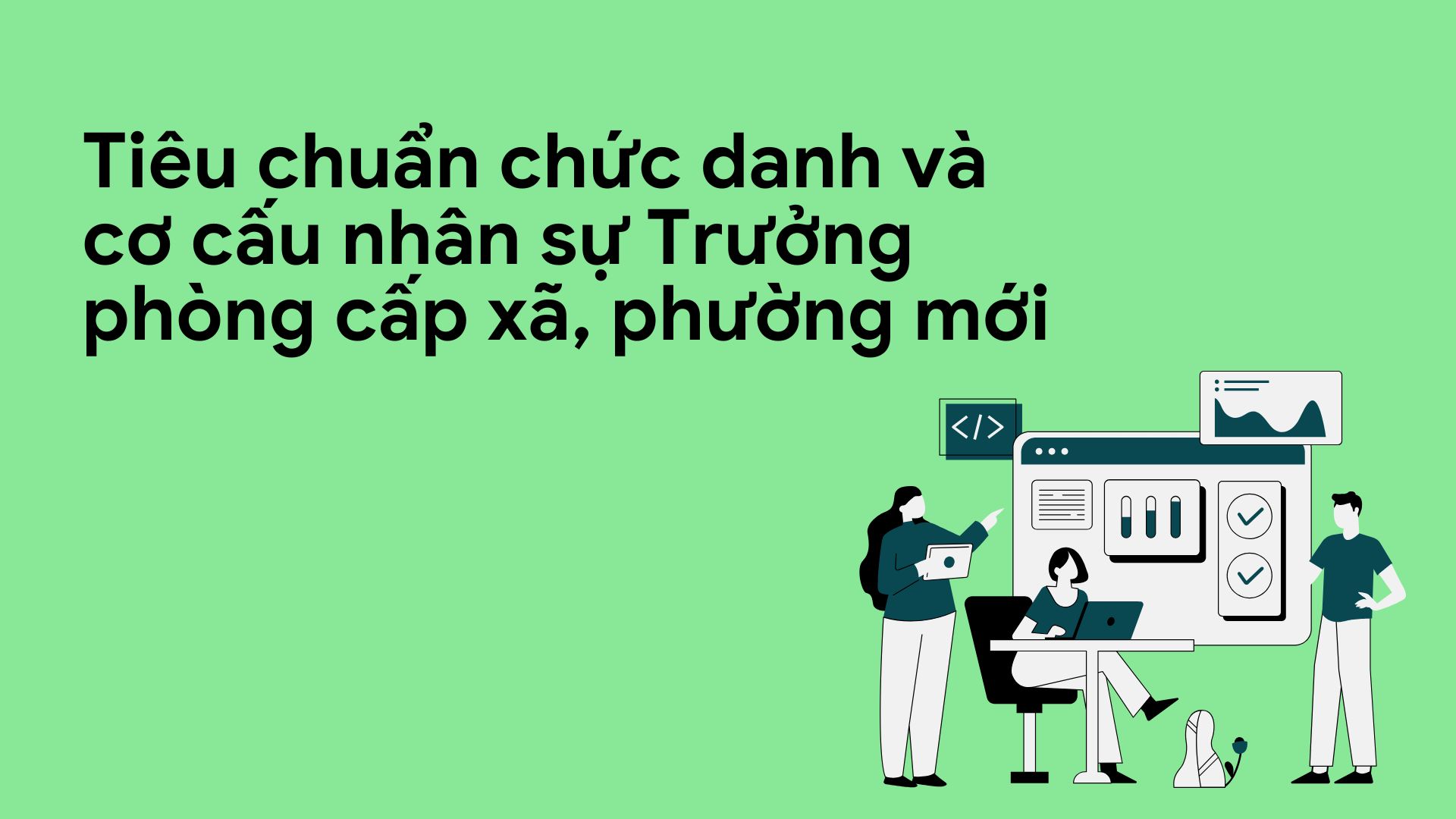 Criteres pour les titres et la structure des nouvelles tetes de commune et de quartier