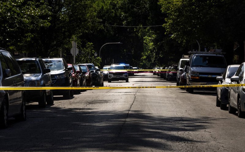 Another shooting scene in Chicago (USA) occurred last year. Photo: AFP