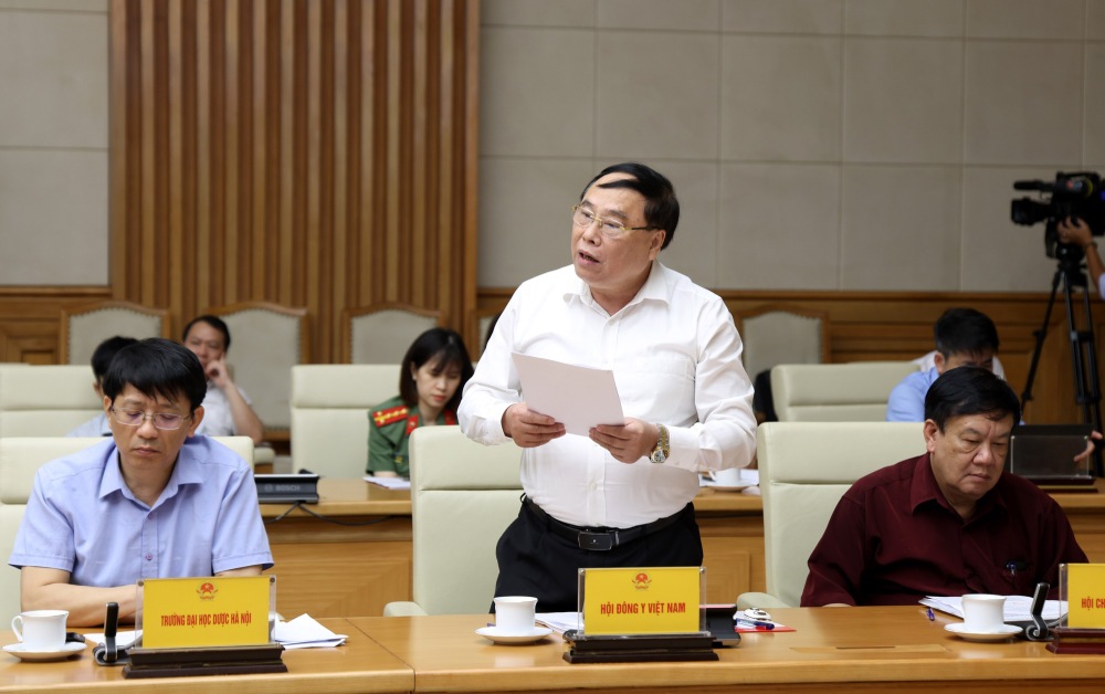 Chu tich Hoi Dong y Viet Nam Dau Xuan Canh cho biet, hien chua co quy dinh ve dao tao luong y, luong duoc. Anh: VGP