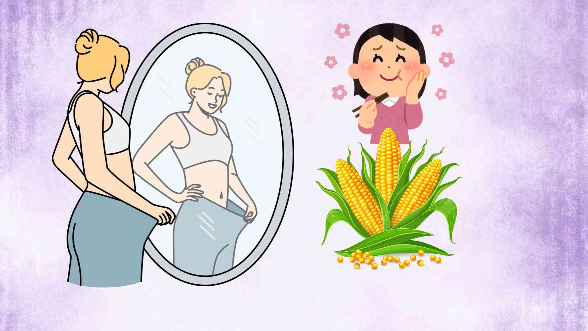 놀랍게도 옥수수의 체중 감량 효과. 그래픽 이미지: Hoang Loc