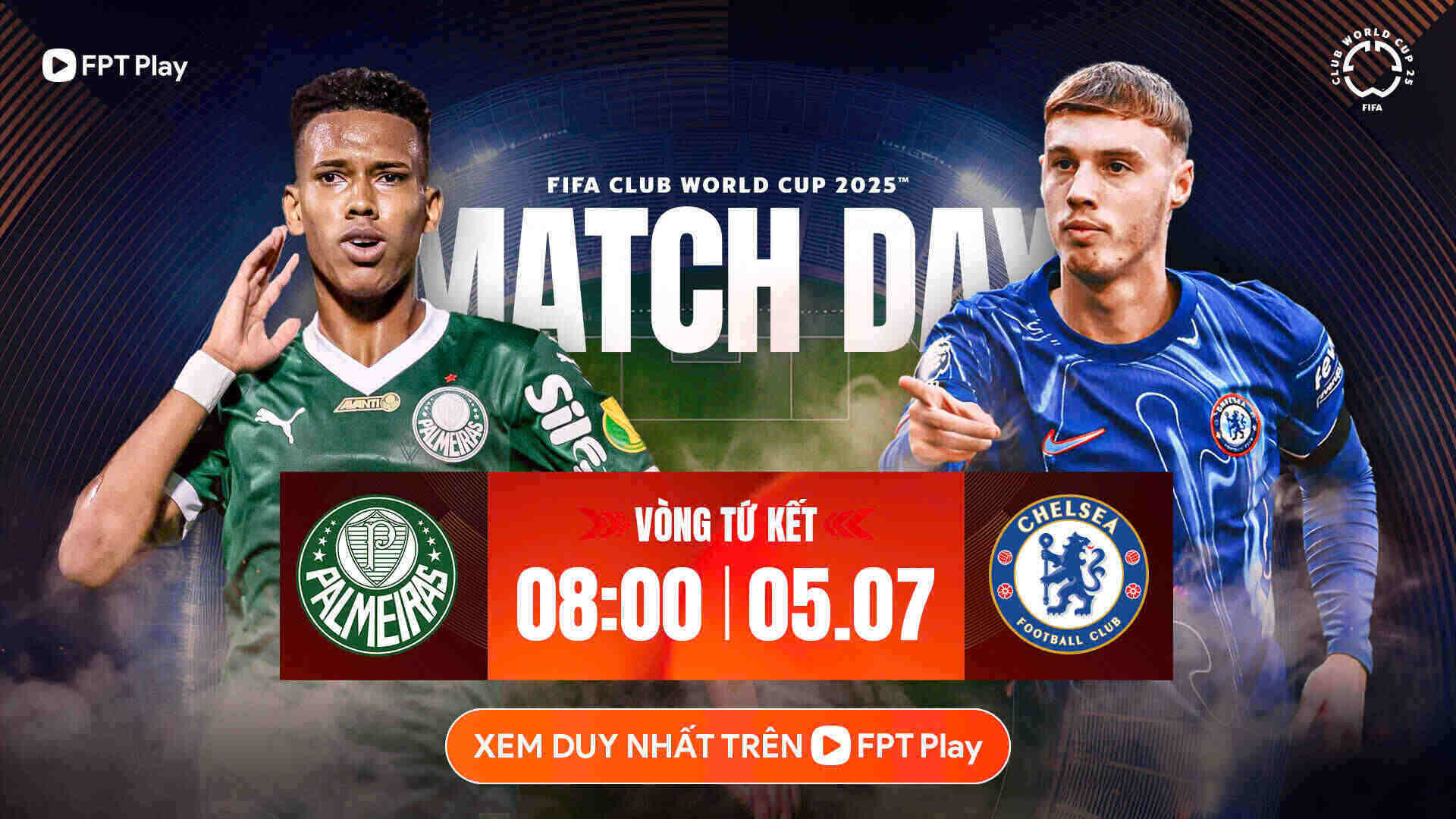 팔메이라스 FIFA 클럽 월드컵에서 첼시와 맞대결. 사진: FPT Play