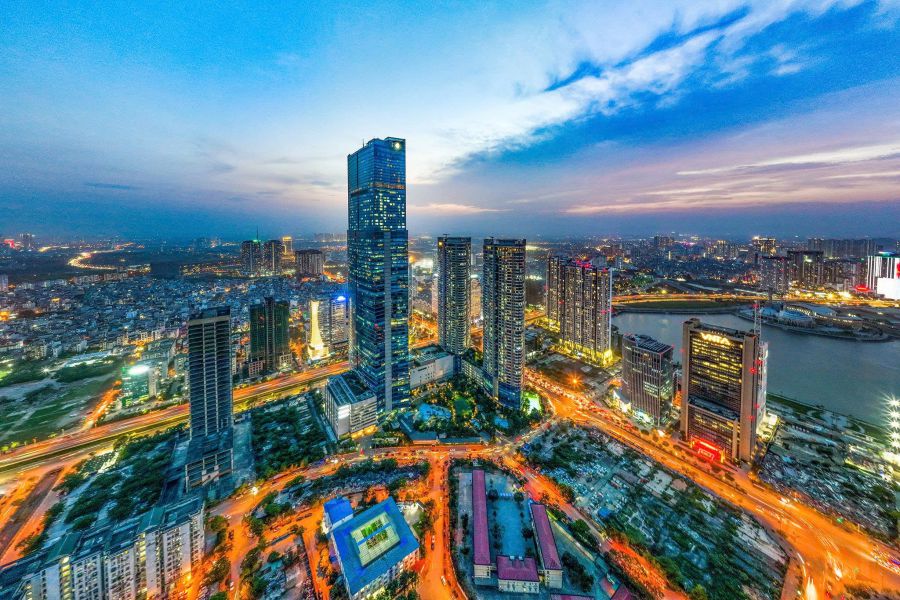 A corner of Hanoi City seen from above. Photo: Hai Nguyen