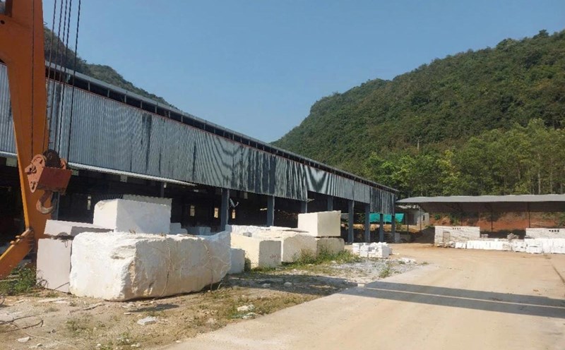 A mineral exploitation and processing enterprise using groundwater in Nghe An was fined. Photo: Ngoc Anh