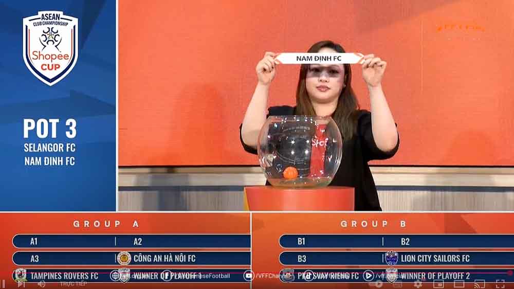 베트남은 2025-2026 동남아시아 클럽 선수권 대회에 남딘과 하노이 공안의 2개 대표팀이 참가합니다. 비디오 캡처 사진