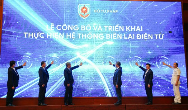 The Ministry of Justice launched the Electronic Record software applied to civil judgment enforcement. Photo: Ministry of Justice