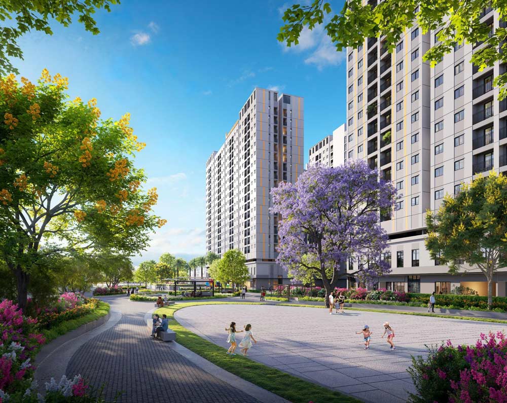 Khong gian song xanh mat cua khu can ho K-Home Apartment.