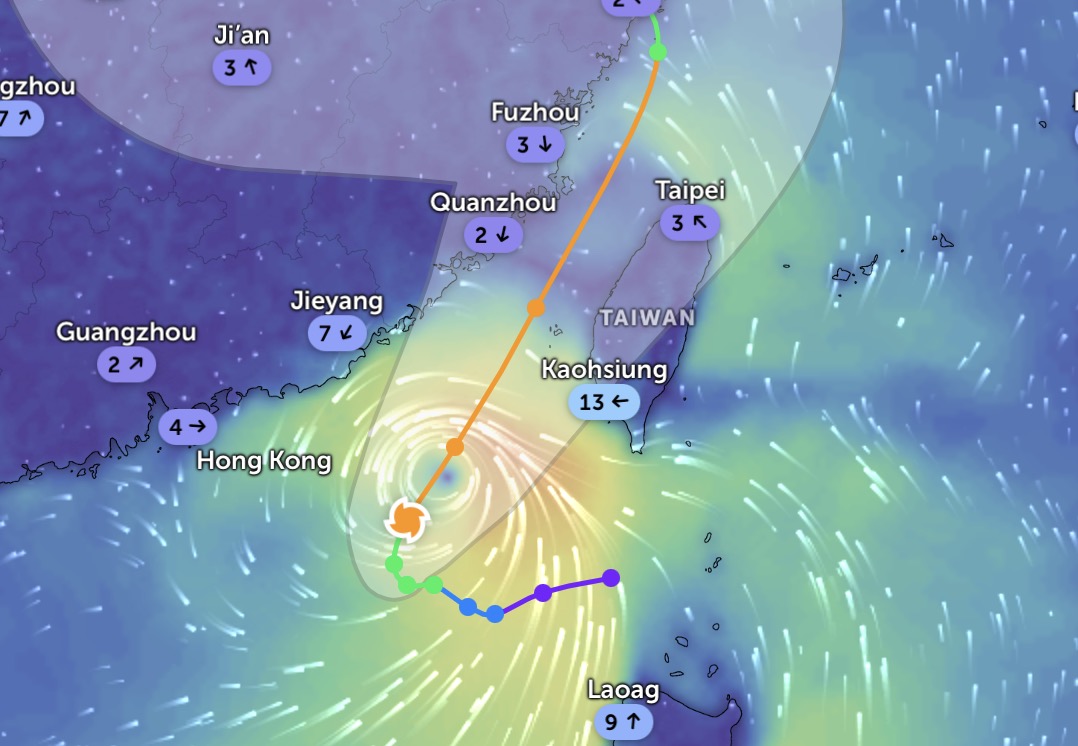 Pronosticar el camino de la tormenta Danas. Foto: Zoom Earth