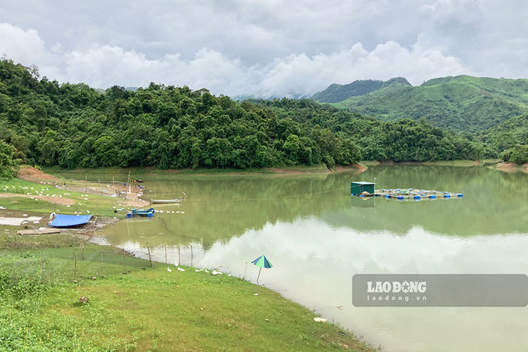 디엔비엔 수리 회사가 관리하는 13개의 저수지는 설계 대비 50% 이상을 달성했습니다. 사진: 꽝 닷