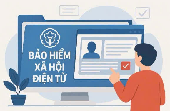 Electronic social insurance books are issued no later than January 1, 2026. Graphics: Huong Giang