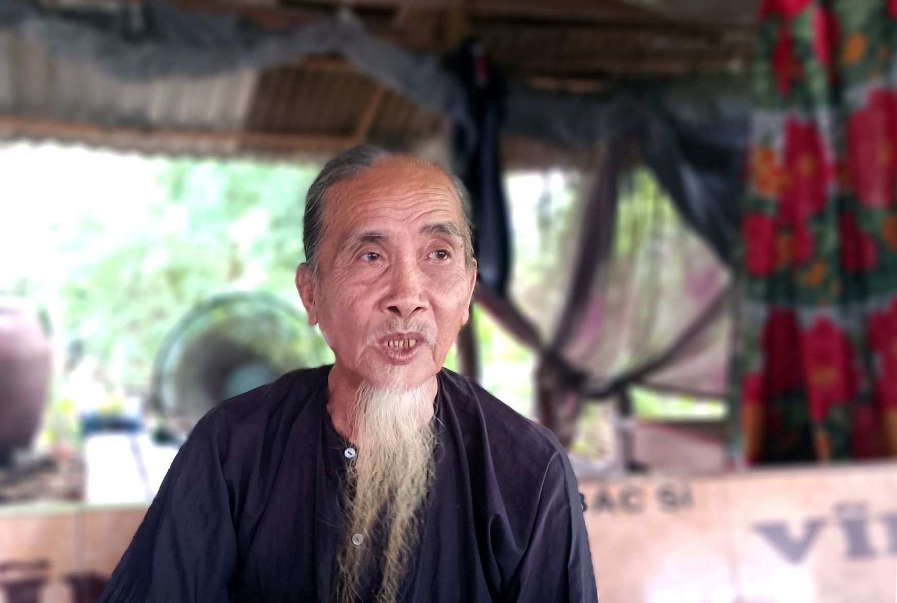 Ong Nguyen Van Ut - Truong Ganh “Hau giao ke Truyen” cua Phat giao Tu An Hieu Nghia. Anh: Thanh Mai