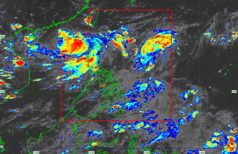 Du bao thoi tiet ngay 5.7, ap thap nhiet doi tiep tuc manh len tren Bien Dong. Anh: PAGASA