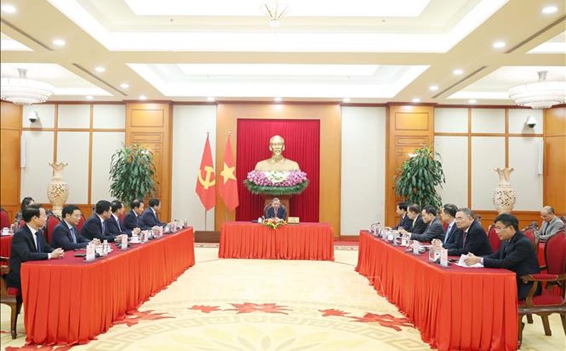 General Secretary To Lam had a phone call at 8:00 p.m. on July 2, 2025 (Vietnam time) with US President Donald Trump. Photo: VNA