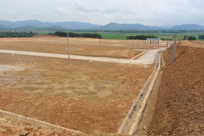 UBND tỉnh Hà Tĩnh vừa giao rà soát Dự án Khu dân cư chống ngập lũ Phương Mỹ thưa vắng dân. Ảng: Trần Tuấn.