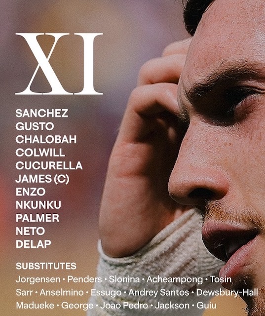 Doi hinh xuat phat cua Chelsea. Anh: ChelseaFC