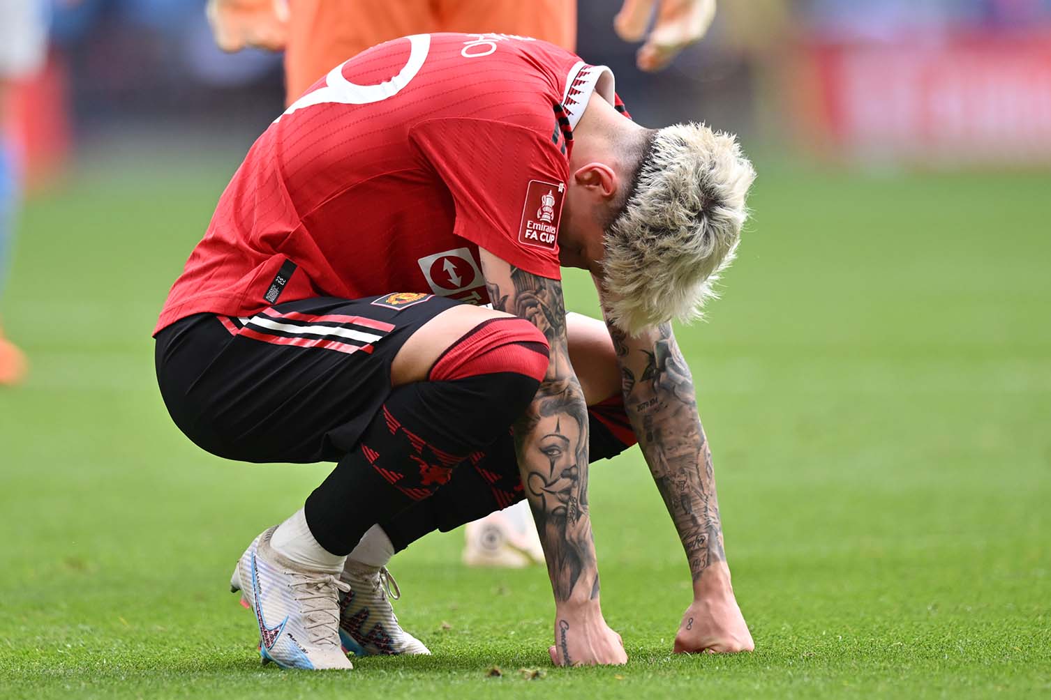 가르나초와 많은 맨유 선수들이 떠나고 싶어하지만 아직 떠나지 못했습니다. 사진: AFP