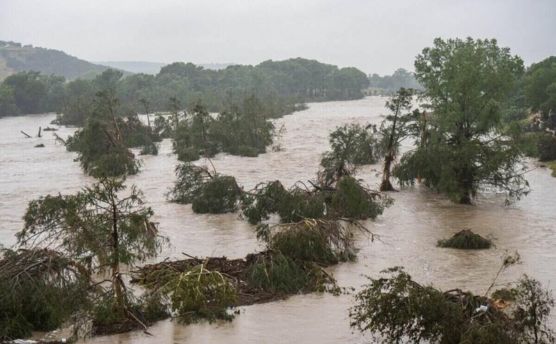 Heavy rains lead to flooding in the Guadalupe River, Texas, US. Photo: AFP