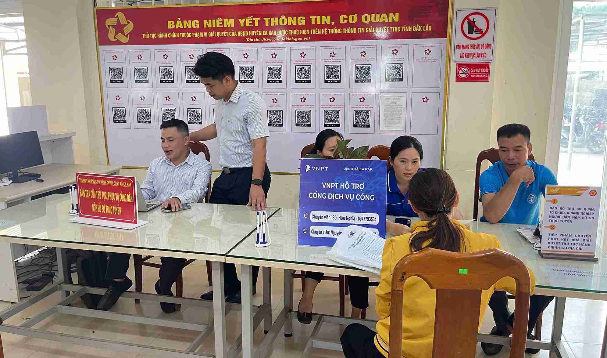 Trung tam hanh chinh cong cap xa o Dak Lak van hanh on dinh tu 1.7. Anh: Bao Trung