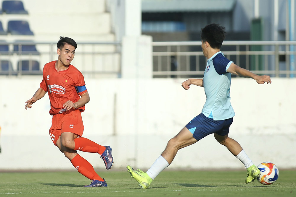 U22 베트남 대만(중국)과의 연습 경기에서 2경기 모두 승리. 사진: VFF