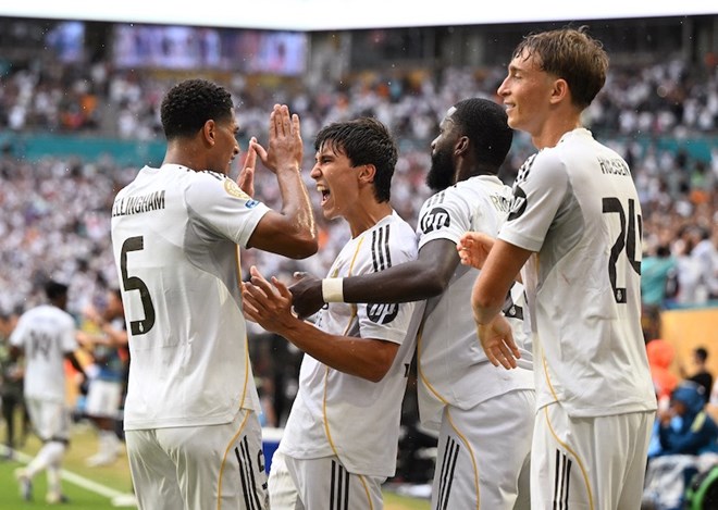 Real Madrid hien la ung vien sang gia cho chuc vo dich. Anh: AFP