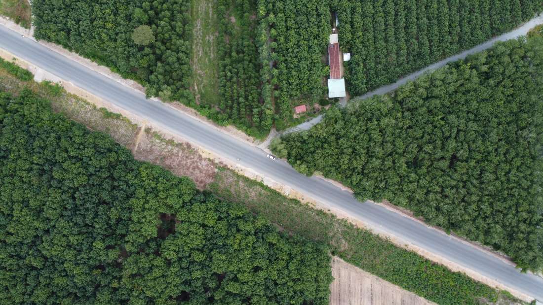 El proyecto para construir Ho Chi Minh Road a traves de Bau Bang. Foto: Dinh Trong