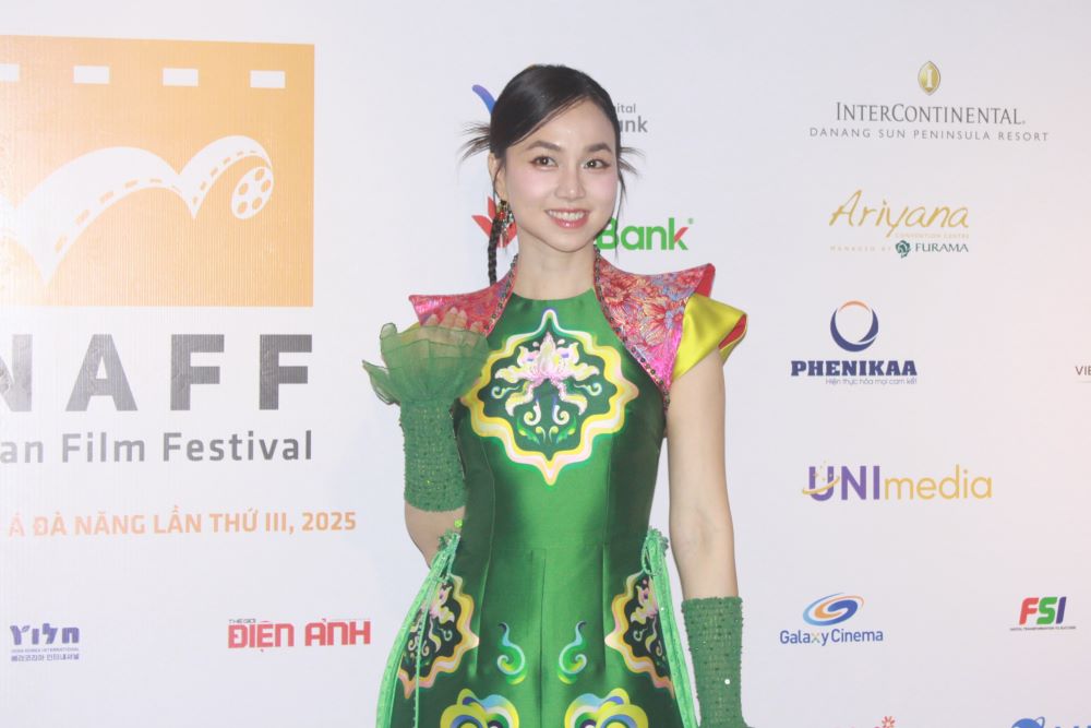 Actress Dinh Ngoc Diep: The Da Nang Asian Film Festival is like a festival in my heart. Photo: Tran Thi