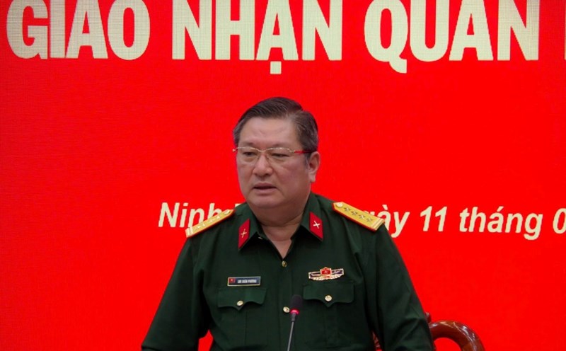 Mr. Luu Xuan Phuong was promoted from Colonel to Major General. Photo: Military Region 5