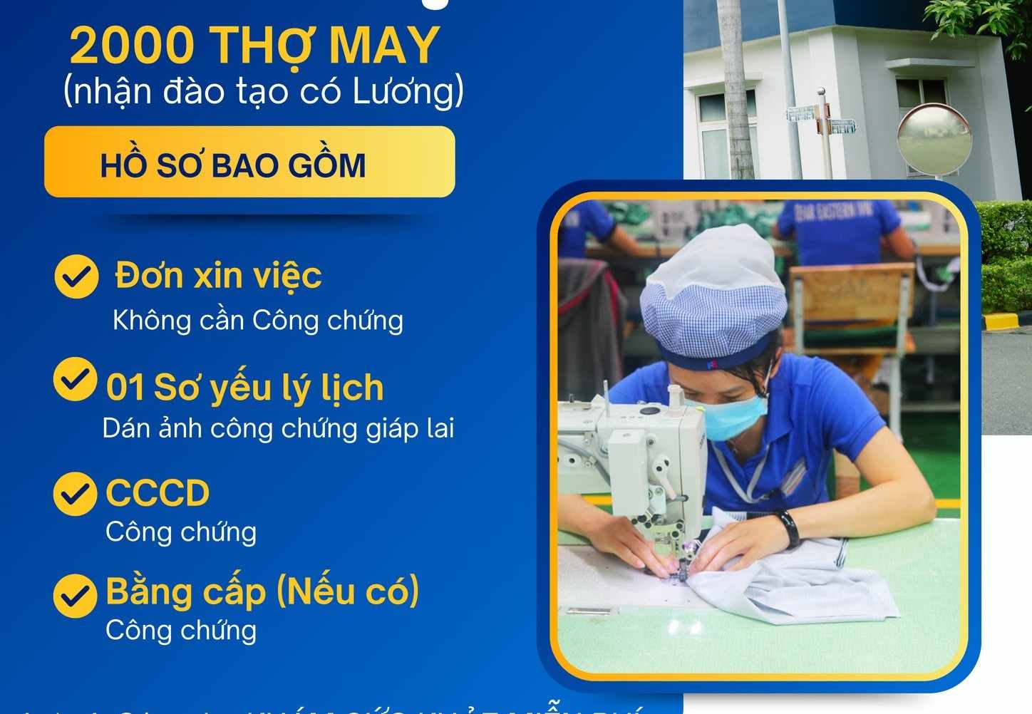Doanh nghiệp cần tuyển dụng 2.000 thợ may. Ảnh 