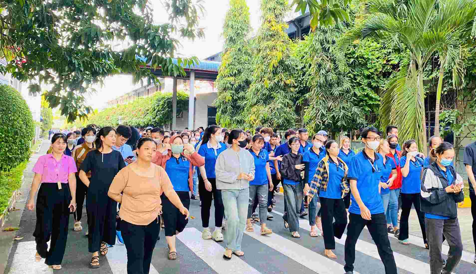 La compañia en Bac Dong Phu Industrial Park necesita reclutar 2,000 sastres. Foto: Comunidad proporciona