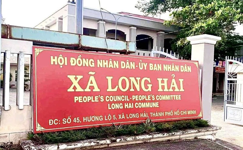 Headquarters of the new People's Council - People's Committee of Long Hai commune. Photo: Bich Ngoc