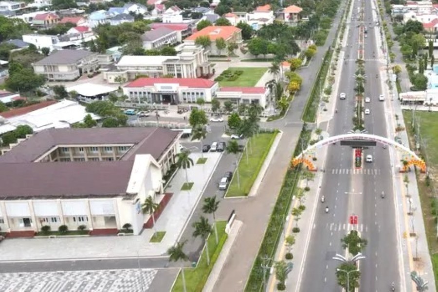 이전 Xuyen Moc 현 청사는 Ho Tram 면의 행정 단위 청사로 사용되었습니다. 사진: Khanh Nam