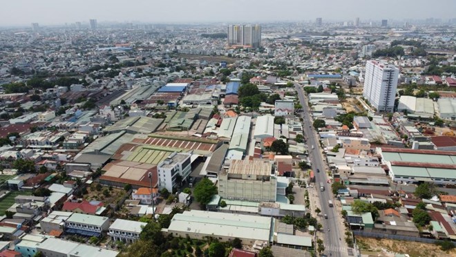 Cong ty TNHH SH Dong An duoc su dung dat dien tich la 11.083 m2 de thuc hien du an bat dong san tai phuong Tan Dong Hiep, TPHCM. Anh: Dinh Trong