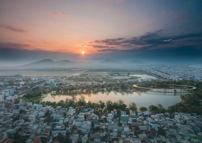 Du an Nang cap, cai tao Cong vien 29 thang 3 (TP Da Nang) voi tong kinh phi gan 673 ti dong. Anh: Ban quan ly du an