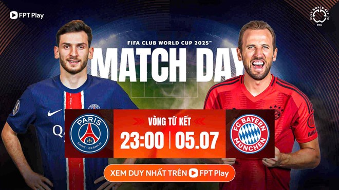 PSG FIFA 클럽 월드컵에서 바이에른 뮌헨과 맞대결. 사진: FPT Play